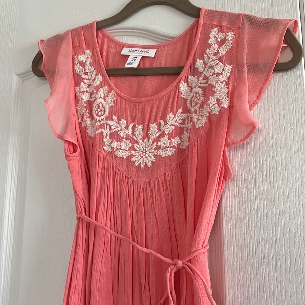 Chiffon Maternity top with embroidery